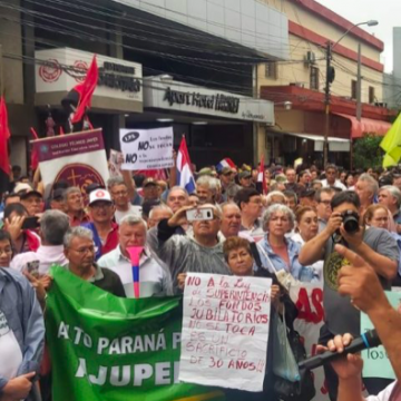 Otra marcha contra la creación de la Superintendencia de Jubilaciones