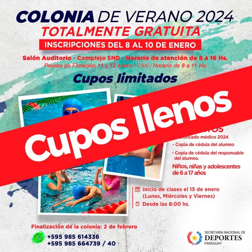 La Colonia de Verano de la SND  con cupos llenos