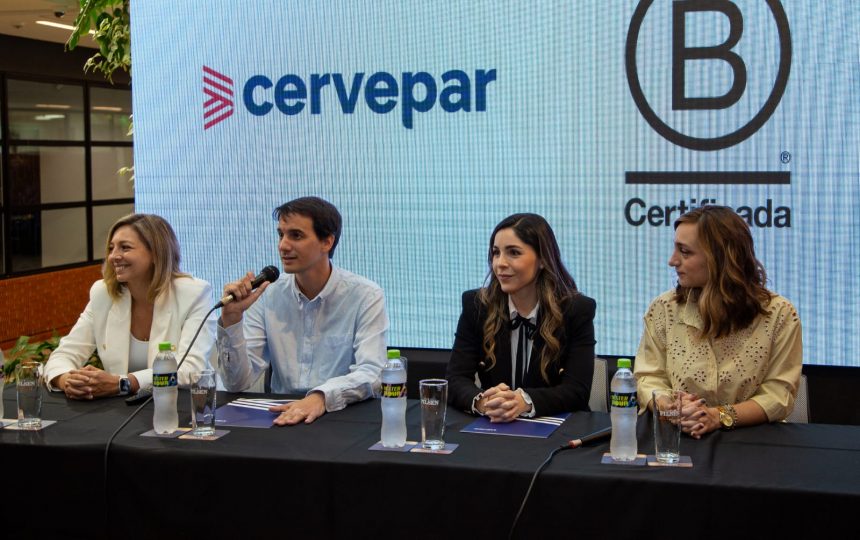 Cervepar recibe certifcicación de empresa B por altos ambientales y sociales