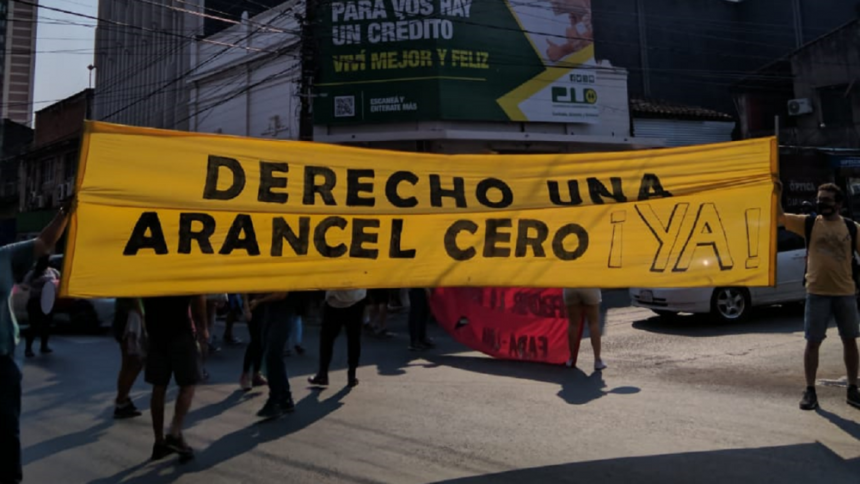 La UNA en paro por dos días para exigir garantizar el Arancel Cero