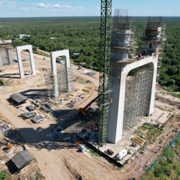 Las obras del Puente de la Bioceánica superan el 60% de avance